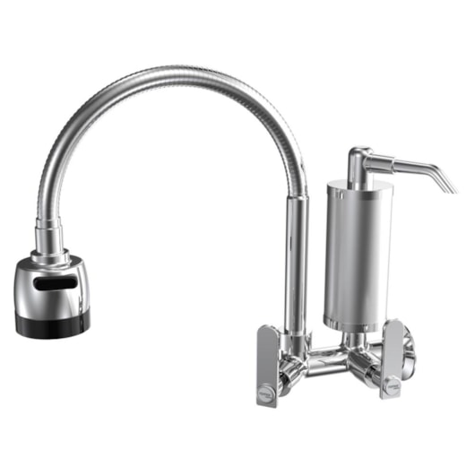 Filtro de Cozinha de Parede Bica Móvel Flexível Pratic Cromado Romar DN15 - DN20 - Imagem principal - ed858acb-87ce-40ff-b99b-69ba295ed542