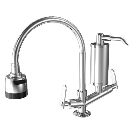 Filtro de Mesa p/Cozinha Bica Móvel Flexível  Red Pratic Cromado DN15 Romar - Imagem principal - e2fcd57c-b379-4cd1-a0de-f1d341f75a9a