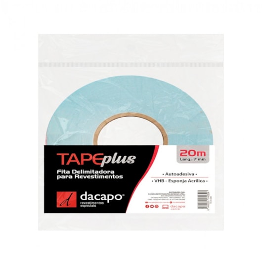Fita Delimitadora De Juntas Dacapo 7mmx20m - Imagem principal - 582a0851-379c-4dcb-b3d7-af03c5644441