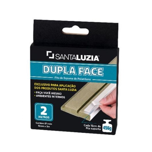 Fita Dupla Face Santa Luzia 12mmx2m - Imagem principal - ec16f5d1-a1c1-4103-9b2c-0dc3e6ab1d17
