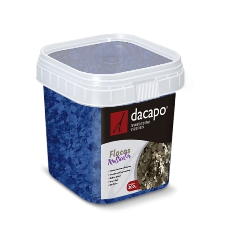 Flocos Multicolor Azul Dacapo 200g