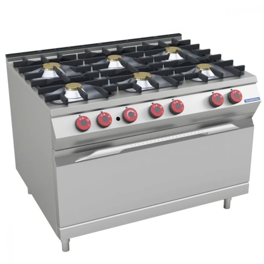 Fogão À Gás 6 Bocas Com Maxi Forno Tramontina 120x75cm - Imagem principal - 6ba9e77b-e278-4b6a-b955-3274c3ed9347