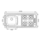 Fogão Pia 4 Bocas Acendimento Automático Lado Direito GhelPlus 1200X545mm - 31a5ca44-6228-4f93-93b1-f262f2849511