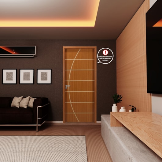 Folha De Porta Decorada Neblina Mogno MGM 210x70 cm - Imagem principal - 30247850-a64e-40e6-b0d1-b3a17461820c