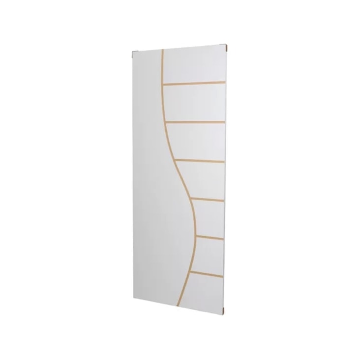 Folha Porta Melamínica Madeira Decorada Cantareira Branco MGM 210x80x3,5cm