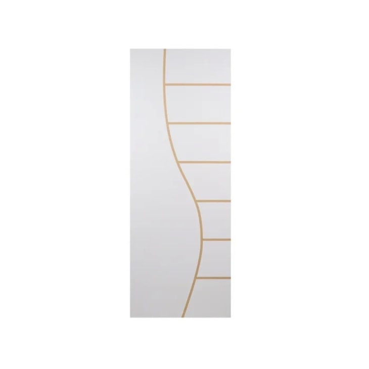 Folha Porta Melamínica Madeira Decorada Cantareira Branco MGM 210x80x3,5cm