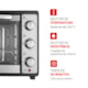 Forno Elétrico Grand Family Preto E Inox Mondial 52L 127V 1800W - 5cee4742-765b-484d-b57d-c0ed9aff3812