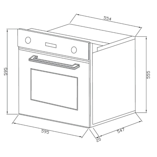 Forno Eletrônico Multifunção Zurique Debacco 60Cm 9 Funções - Imagem principal - fd0d7c4b-a2f3-40e0-8401-d42e145642c1