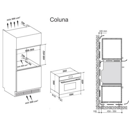 Forno Micro-Ondas Combinado Montreal Touch 10 Funções Debacco 60cm 220V - Imagem principal - c62892c1-3bde-450d-bd90-2f6233f50994