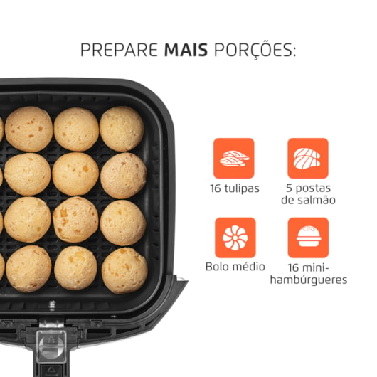 Fritadeira Air Fryer AFN40FB Preto Mondial  4L 127V 1500W - Imagem principal - 1aba670a-8bb2-4153-94f6-f6d5a8d9cc2f