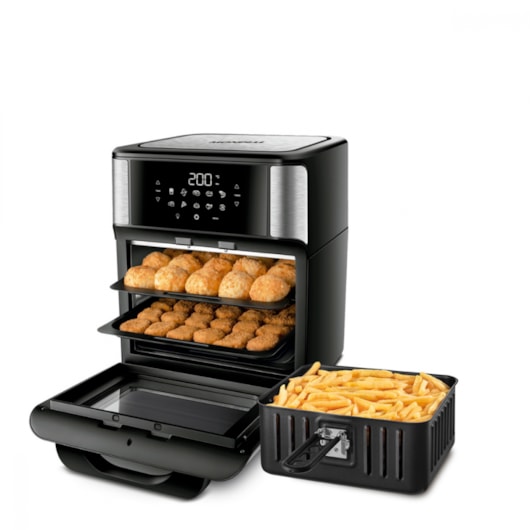 Fritadeira Air Fryer Forno Oven Preto Mondial 12L 127V 2000W - Imagem principal - 3f80d659-5182-436b-989c-fdb4f814b469