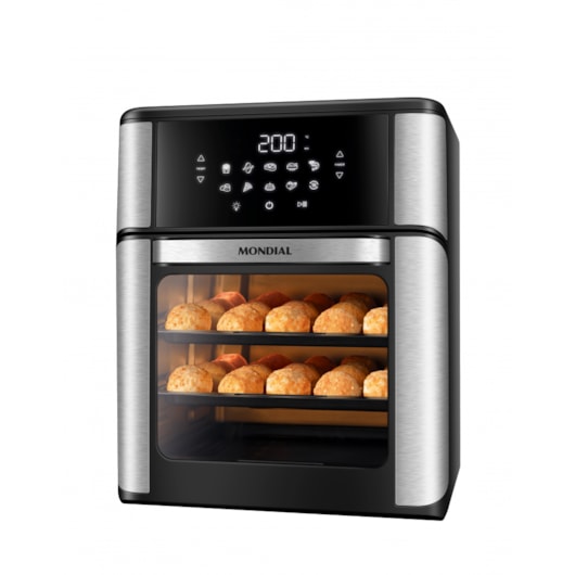 Fritadeira Air Fryer Forno Oven Preto Mondial 12L 127V 2000W - Imagem principal - c5e17e21-c69c-4f06-a7ed-5e7c7d787efc