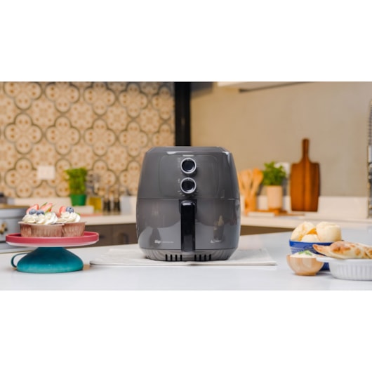 Fritadeira Elétrica Air Fryer Cinza Wap 1500W 127V 4l - Imagem principal - 0fad5579-e53f-417c-b7f4-107d7296b2f5