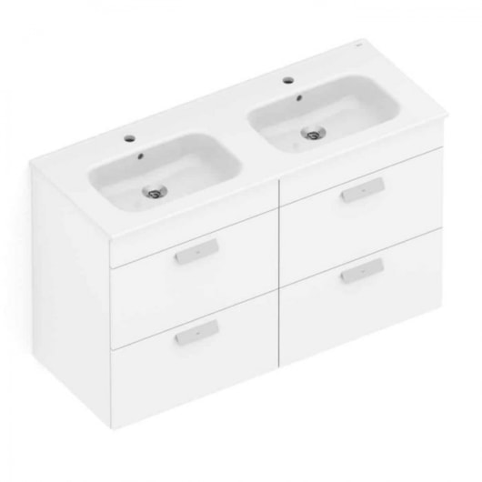 Gabinete Com Lavatório Debba 4 Gavetas Roca 120x46cm - Imagem principal - 76a5cc20-ac9d-4b2b-9fff-f4706e798a40