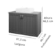 Gabinete Para Banheiro Com Lavatório Alure Cappuccino Freijo MGM Moveis 61,3cm - 10a9c999-5967-4f48-9fe7-2901188faf8d