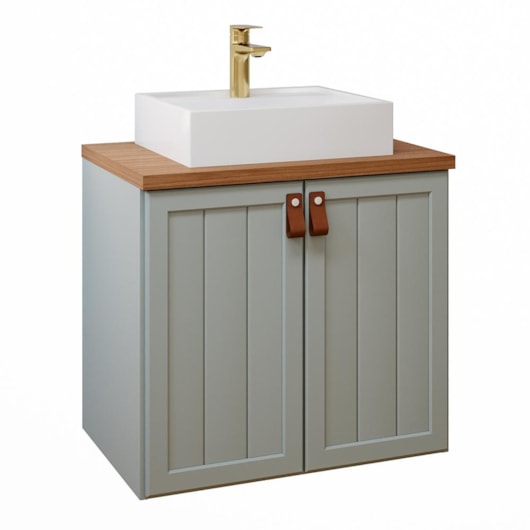 Gabinete Para Banheiro Com Lavatório Alure Pistache Freijo - Imagem principal - ecbd6c4d-1cf5-447a-822d-d7af929fbb50