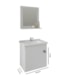 Gabinete Para Banheiro Com Lavatório E Espelho Iris Branco MGM Móveis 44cm - 993efb10-2233-49af-8e29-8322f071251c