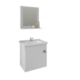 Gabinete Para Banheiro Com Lavatório E Espelho Iris Branco MGM Móveis 44cm - 8fc0fd96-f2a9-40c7-b6a6-a654b2818474