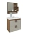 Gabinete Para Banheiro Com Lavatório E Espelho Lírio Amendoa E Off White MGM Móveis 59cm - 4e9d65d9-2a28-41b6-9547-3dfb01191934