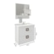 Gabinete Para Banheiro Com Lavatório E Espelho Lírio Branco MGM Móveis 59cm - 836f5819-ce8f-4dcc-90eb-ff94c2f57cc4