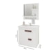 Gabinete Para Banheiro Com Lavatório E Espelho Tulipa Branco MGM Móveis 59cm - 5a6aeefb-9130-40fd-a9ed-911197bc53d8