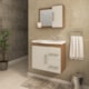 Gabinete Para Banheiro Com Lavatório E Espelho Vix Amendoa E Off White MGM Móveis 65cm - 180ef9f9-61f5-455e-81a6-96daf6d2b8e0