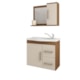 Gabinete Para Banheiro Com Lavatório E Espelho Vix Amendoa E Off White MGM Móveis 65cm - 132f223f-a89c-4439-b53c-96a15dfd4b46
