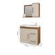 Gabinete Para Banheiro Com Lavatório E Espelho Vix Amendoa E Off White MGM Móveis 65cm - 43e0cfef-69df-4430-a6d0-a1d624d5ba8a