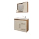 Gabinete Para Banheiro Com Lavatório E Espelho Vix Amendoa E Off White MGM Móveis 65cm - 3e29cf5f-1b0b-4835-a260-67585ffaa478