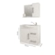 Gabinete Para Banheiro Com Lavatório E Espelho Vix Branco MGM Móveis 65cm - 3e6c8fc2-edad-40a4-aa1e-e1e57dda4933