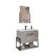 Gabinete Para Banheiro Com Lavatório Espelho Metalo MDF Metalon Cimento MGM Móveis 60cm - 32e9929c-c6ff-424f-8e88-7361a85eb977