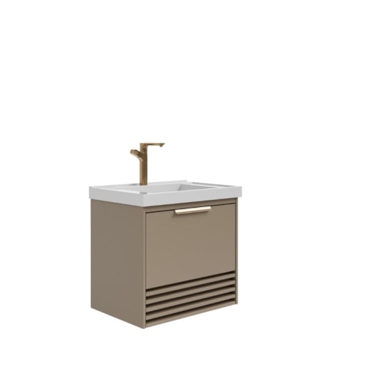 Gabinete Para Banheiro Com Lavatório Espelho Paraty Freijo MGM Móveis 60cm - Imagem principal - d90652e4-45e6-40d5-a342-c8456a9952b1