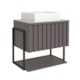 Gabinete Para Banheiro Com Lavatório Frise Metalon Titanium MGM Moveis 60cm - 6ba2c9a6-a31a-4dd6-96ca-977ef58f7528