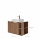 Gabinete Para Banheiro Com Lavatório Noruega Freijó MGM Móveis 80cm - e3e3529c-e449-4648-bb2d-7de3f0835802