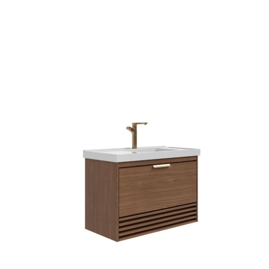 Gabinete Para Banheiro Com Lavatório Paraty Freijo MGM Moveis 80cm - Imagem principal - 056658c2-c313-4087-b588-539067ad132f