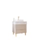 Gabinete Para Banheiro Com Lavatório Riviera Cappuccino Calacata MGM Moveis 70cm - 2b1ef4a5-6b6f-407b-b47f-3cf81abe2ac0