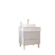 Gabinete Para Banheiro Com Lavatório Riviera Platina Calacata MGM Móveis 70cm - c80515b0-027c-49b9-b32b-5f7d5761d559