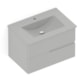 Gabinete Para Banheiro Integrado Com Lavatório 2 Gavetas Cinza Stone Elite Celite 70x47cm - 67e7b966-83a4-4211-a1fc-2fd59d054c25