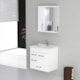 Gabinete Para Banheiro Suspenso De Madeira Mônaco 59,5cm Com Gavetão 570802 Branco Rorato - c8f04d49-a318-4270-a96f-8c66f1e3f270