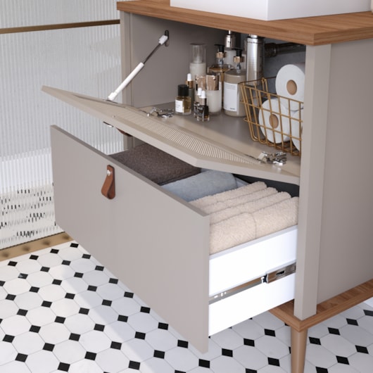 Gabinete Para Banheiro Vêneto Capuccino Freijo MGM Móveis 61,3cm - Imagem principal - 6149d556-76be-410a-8bf6-8e1fd7199703