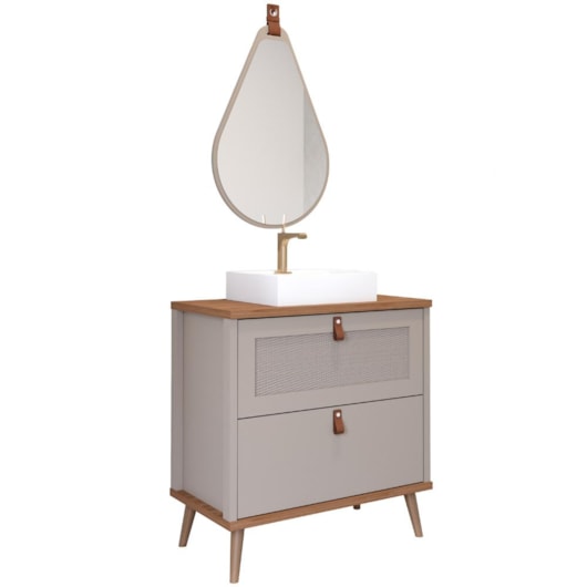Gabinete Para Banheiro Vêneto Capuccino Freijo MGM Móveis 61,3cm - Imagem principal - a08f03e2-22bc-4175-b6e8-08e7af0ed2ef
