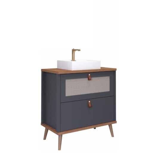 Gabinete Para Banheiro Veneto Titanium Freijó Mgm Móveis 60cm - Imagem principal - 68741972-c1c1-43e8-8853-863544a32c64