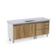 Gabinete Para Cozinha Coliseu 195,1cm 586629 Nogal Rorato - 20f25666-b9fc-4b3c-ab5b-698b2fead23a