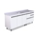 Gabinete Para Cozinha Coliseu 195,1cm 586641 Textura Branco Rorato - 8c5f72e6-40cc-4888-b673-eeba671c2b62