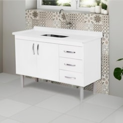 Gabinete Para Cozinha Toquio 116,2cm Branco Rorato
