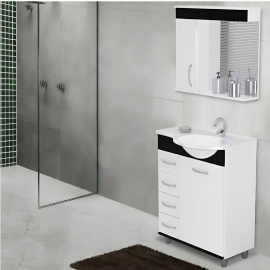 Gabinete Viena C/Pé Curvo Preto Rorato 59,5Cm - Imagem principal - a39865c8-9f35-4c2a-9daf-9f1f043f975e