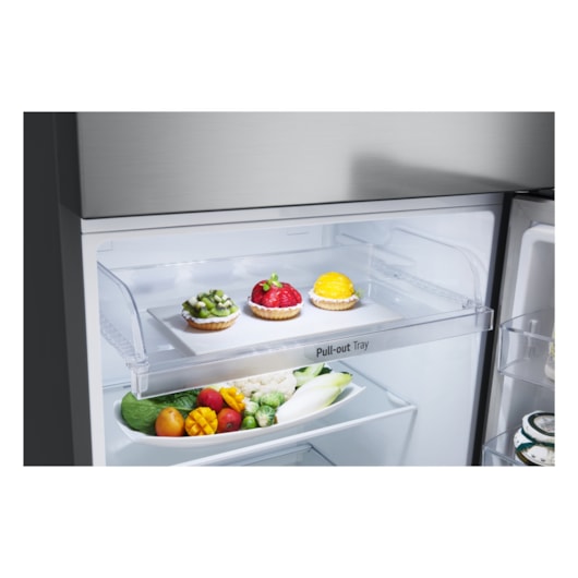 Geladeira Duplex Frost Free Inverter Inox Look LG 395L 127V  - Imagem principal - bd25cf13-33fb-4b35-8d3a-97810da15ef5