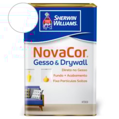 Gesso NovaCor Drywall Branco Sherwin Williams 18L Gesso NovaCor Drywall Branco Sherwin Williams 18L