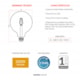 Globo Retrô 4w 2200k 360 Lúmens Bivolt Emissão De Luz Âmbar G95 Avant - d334f768-07af-4374-86c0-932709f99b11
