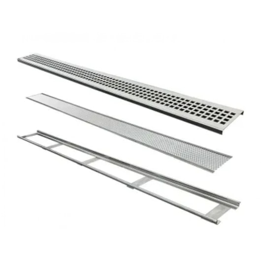 Grelha Externa Eolo Com Porta Grelha Inox 304 Mozaik 5x100cm - Imagem principal - 76ba2521-87ba-4df3-ba0f-34617a52c0ff